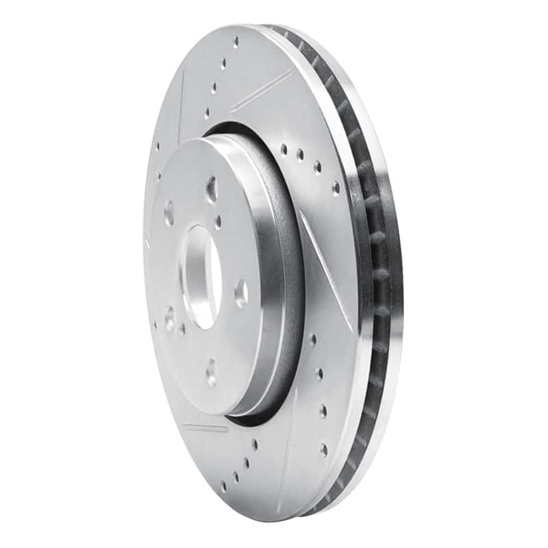 R1 Concepts — R1 18-22 Toyota C-HR Front Left Drilled & Slotted Silver Brake Rotor
R1 Brake Rotor Drill - view 2