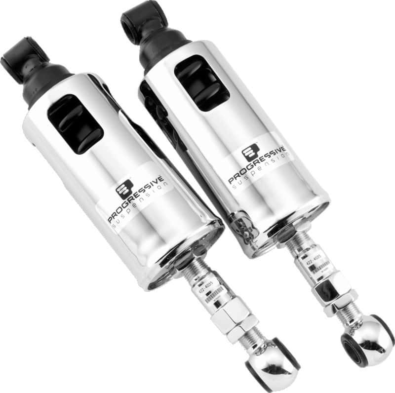 Progressive — Progressive 89-99 Harley-Davidson Softail 422 Series Shocks - Chrome - view 2