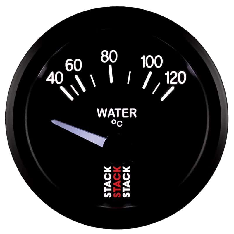 AutoMeter — Autometer 52mm Stack Instruments 40-120 Degree C Electric Water Temperature Gauge - Black
Ga WTmp Elec Bk 120C - view 4