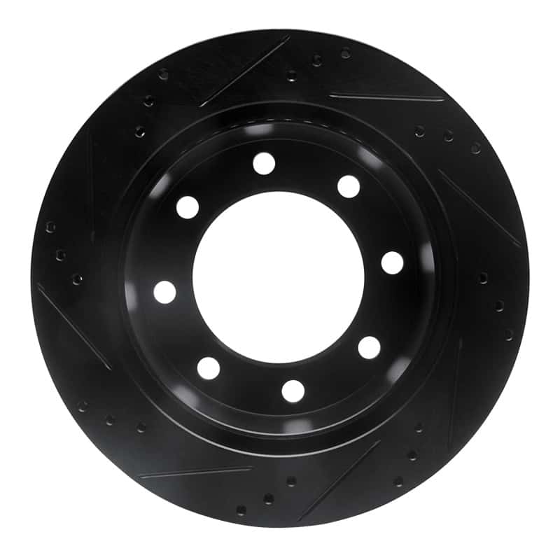 R1 Concepts — R1 99-05 Ford F-350 Super Duty 2WD Rear Right Drilled & Slotted Black Brake Rotor
R1 Brake Rotor Drill - view 5