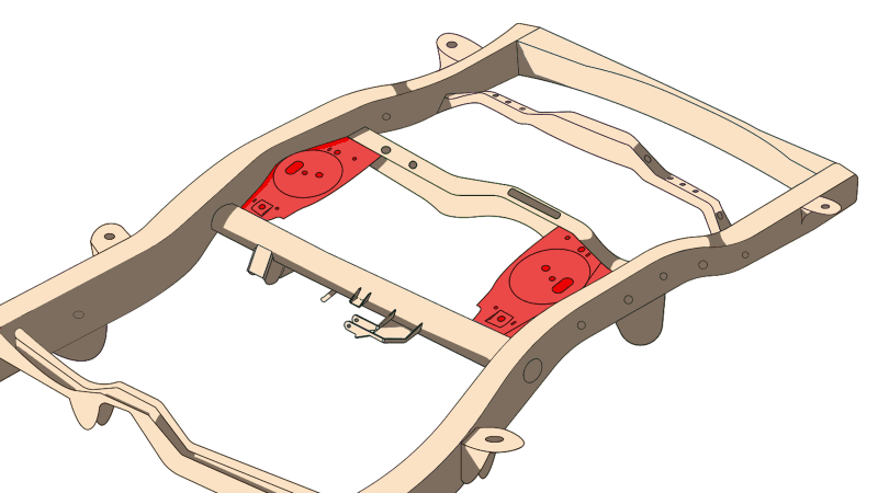 RustBuster — Rust Buster FJ Cruiser & 4Runner Rear Upper Coil Spring Bucket & Shock Mount - Right - view 2