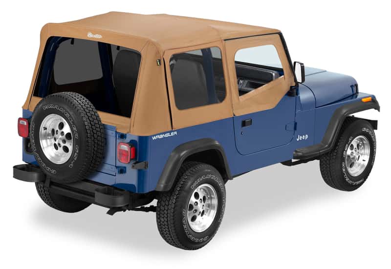 Bestop — Bestop 88-95 Jeep Wrangler YJ Replace A-Top (Spice Sailcloth Tinted Windows Upper Door Skins )
Replace-A-Top for OE - view 1