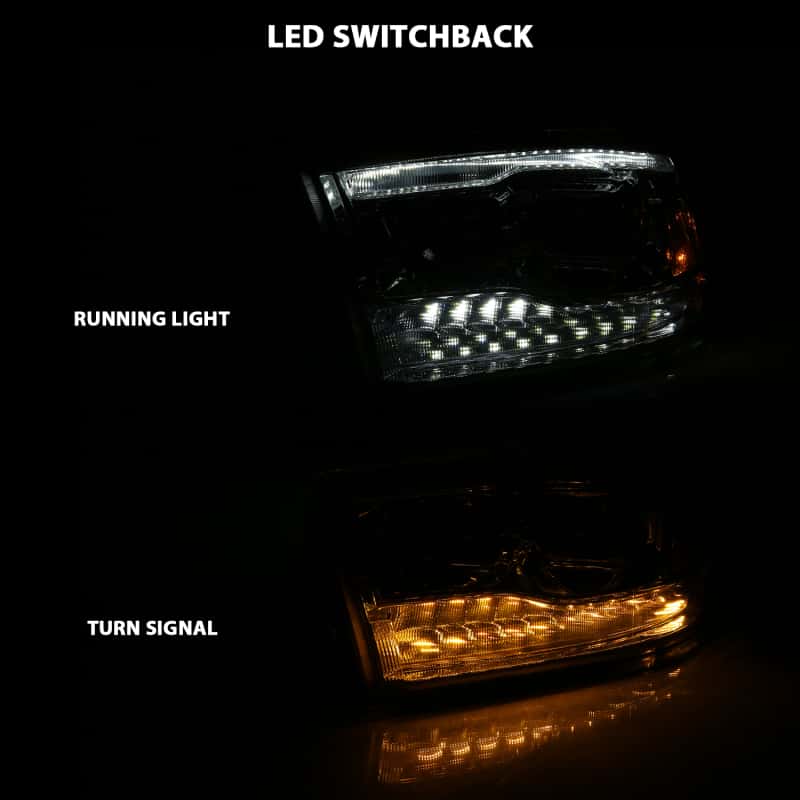 ANZO — ANZO 2009-2018 Dodge Ram 1500 Projector H.L. Switchback Chrome Amber
Head Light Set
HdLtSet - view 16