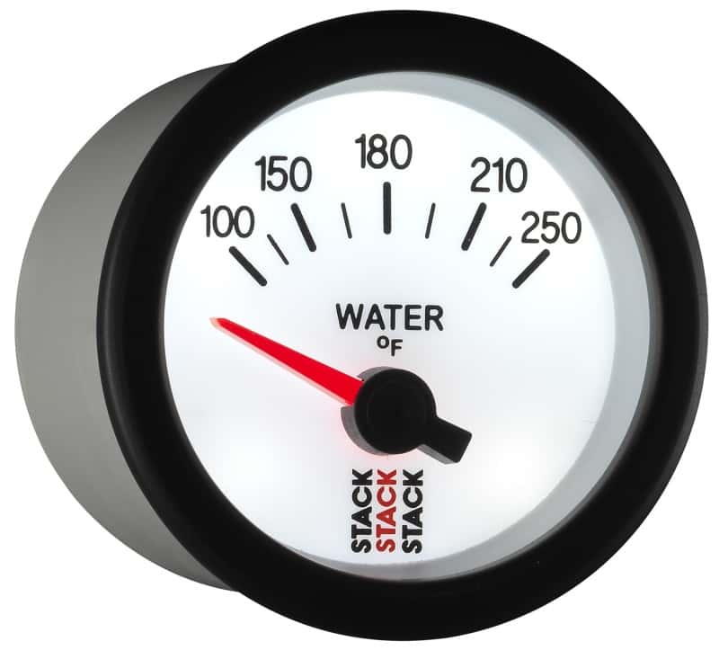 AutoMeter — Autometer Stack 52mm 100-250 Deg F 1/8in NPTF Electric Water Temp Gauge - White
Ga WTmp Elec Wt 250F - view 6