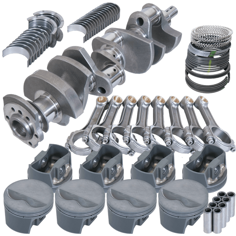 Eagle — Eagle Chevy 350 3.480in Crank 6.000in I-Beam Rods -5cc Flat Top 4.060in Pistons Rotating Assembly
Street & Strip Assy - view 1