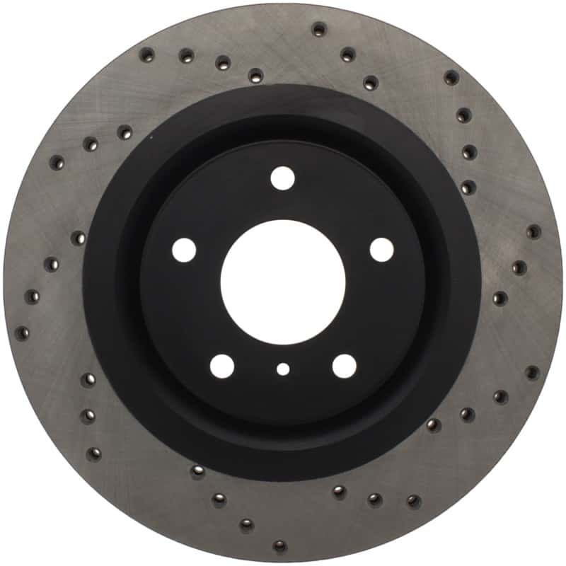 Stoptech — StopTech 08-09 Infiniti EX35 / 05-08 G35 / 09 G37 / 06-09 M35/M45 Drilled Left Front Rotor
Cross Drilled Rotor
Disc Brake Rotor - view 2