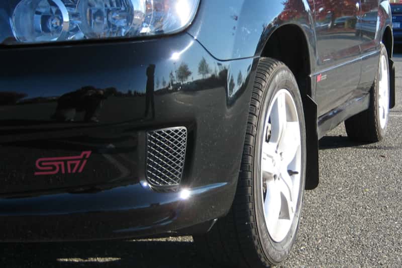 Rally Armor — Rally Armor 03-08 Subaru Forester Basic Black Mud Flap w/ Black Logo
Mud Flap - view 1