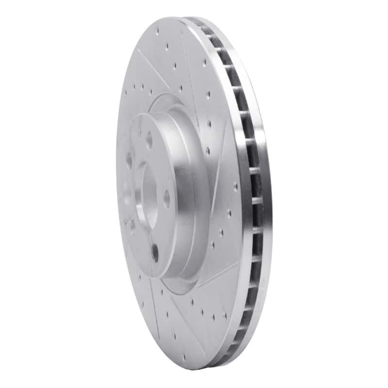 R1 Concepts — R1 16-17 Volvo XC60 Front Right Drilled & Slotted Silver Brake Rotor
R1 Brake Rotor Drill - view 2