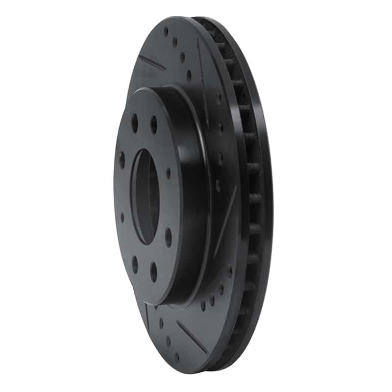 R1 Concepts — R1 88-07 Dodge Colt Front Right Drilled & Slotted Black Brake Rotor
R1 Brake Rotor Drill - view 2