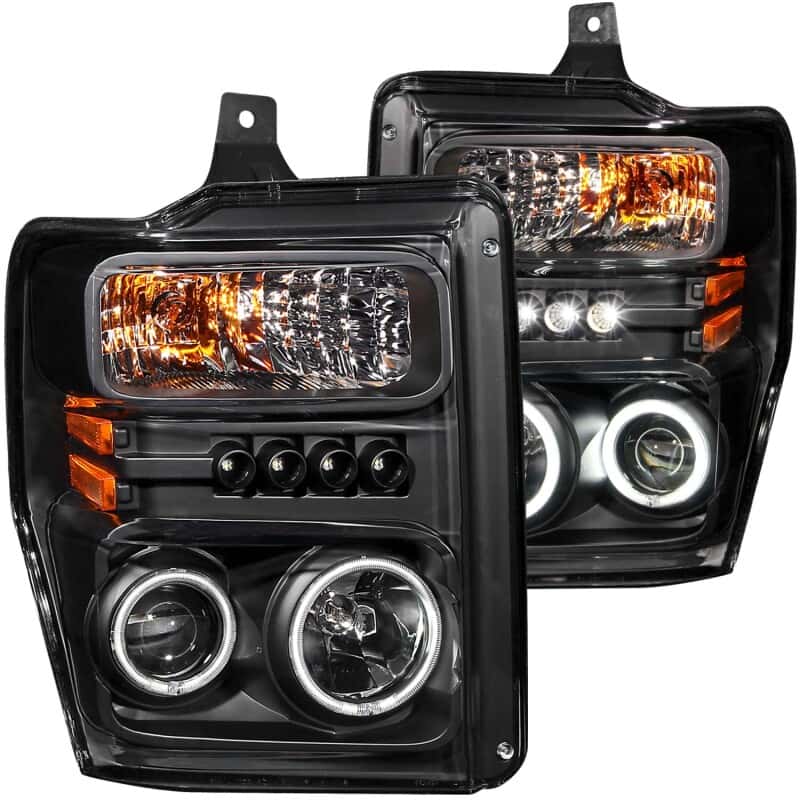 ANZO — ANZO 2008-2010 Ford F-250 Projector Headlights w/ Halo Black (CCFL)
Head Light Set
HdLtSet - view 3