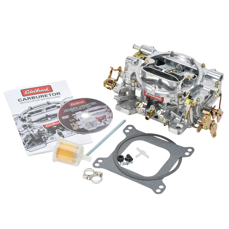 Edelbrock — Edelbrock Carburetor Performer Series 4-Barrel 500 CFM Manual Choke Satin Finish - view 3