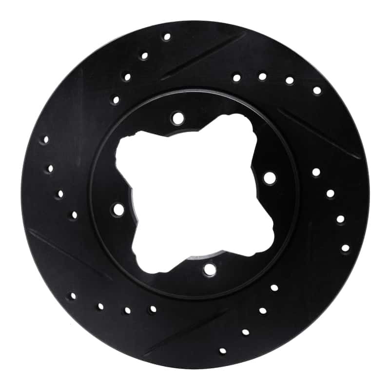 R1 Concepts — R1 90-97 Acura CL Front Left Drilled & Slotted Black Brake Rotor
R1 Brake Rotor Drill - view 1