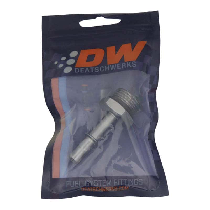 DeatschWerks — DeatschWerks 10AN ORB Male to 3/8in Male EFI Quick Connect Adapter - Anodized DW Titanium
Lines & Fittings - view 2