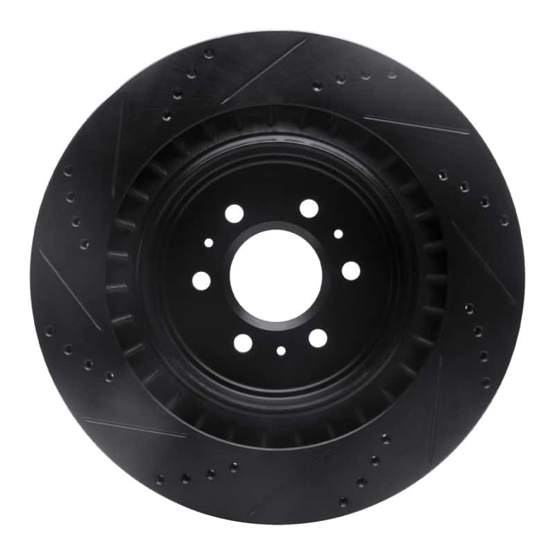 R1 Concepts — R1 04-11 Cadillac CTS Rear Right Drilled & Slotted Black Brake Rotor
R1 Brake Rotor Drill - view 5