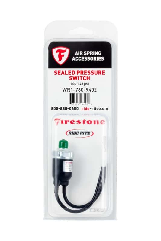 Firestone — Firestone Sealed Air Pressure Switch 110-145 PSI - Single (WR17609402)
Air Pressure Switch
AirPrsSw - view 2