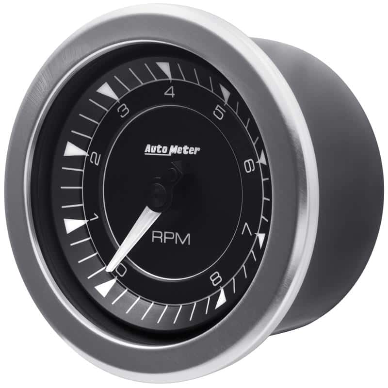 AutoMeter — Autometer Chrono 3-3/8in 10k RPM In Dash Tachometer Gauge
3.4" TACH 8K RPM CHR - view 4