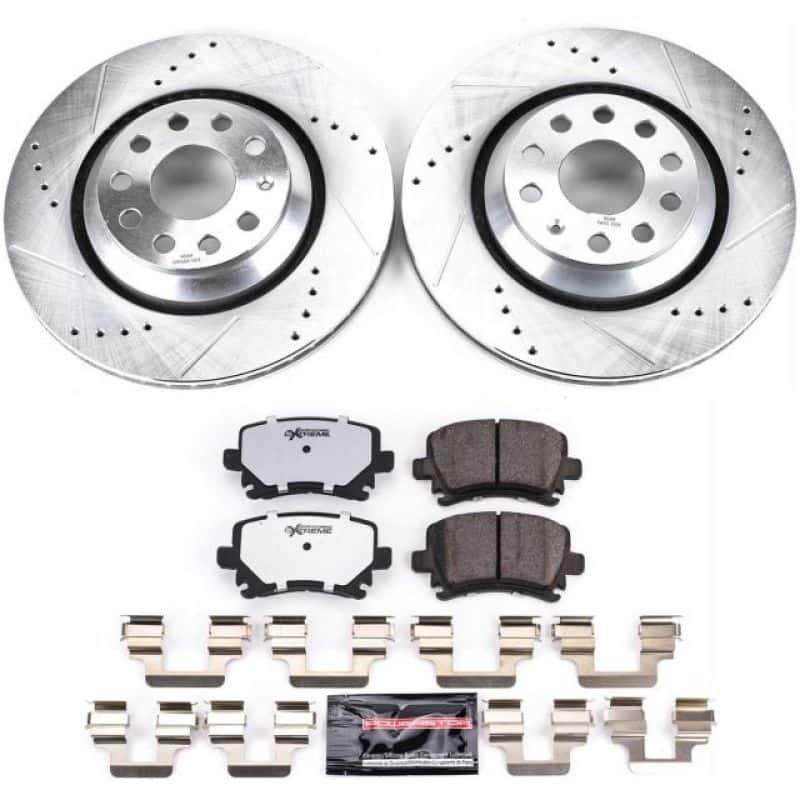 PowerStop — Power Stop 09-17 Volkswagen CC Rear Z26 Street Warrior Brake Kit - view 1