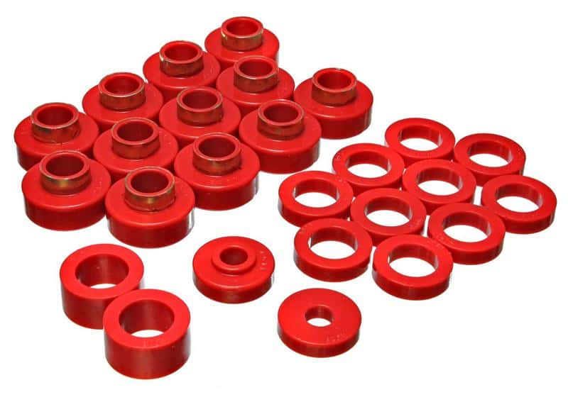 Energy Suspension — Energy Suspension CJ-8 Scrambler Body Mount - Red
BodyMntBshKt - view 4