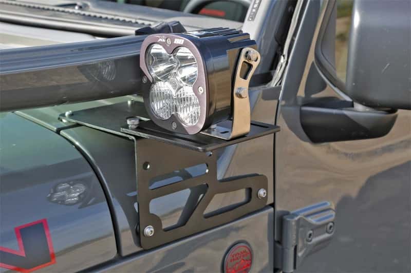 Fabtech — Fabtech 18-21 Jeep JL/JT Light Bracket Kit (Adjustable)
OrdRacingLampMnt - view 6