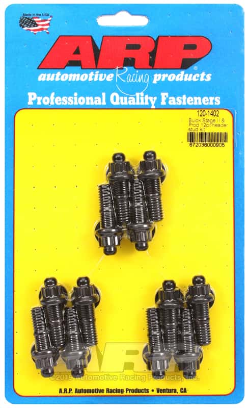 ARP — ARP Buick Stage II & Prod 12pt header stud kit - view 1
