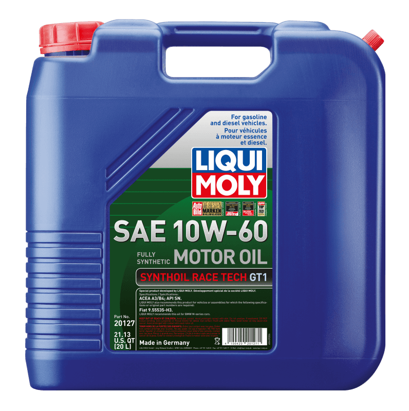 LIQUI MOLY — LIQUI MOLY 20L Synthoil Race Tech GT1 Motor Oil SAE 10W60 - view 2