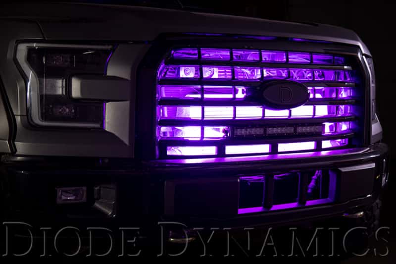 Diode Dynamics — Diode Dynamics RGBW Grille Strip Kit 2pc Multicolor - view 4