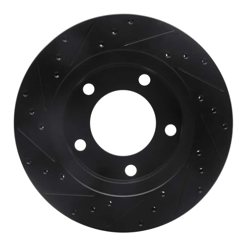 R1 Concepts — R1 76-86 Jeep CJ5 Front Right Drilled & Slotted Black Brake Rotor
R1 Brake Rotor Drill - view 5