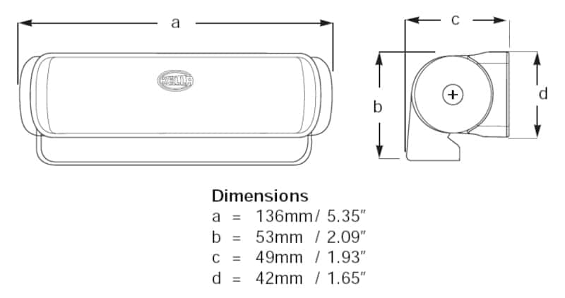 Hella — Hella Seahawk White Housing Spread 2Lt
Universal Lighting W - view 4