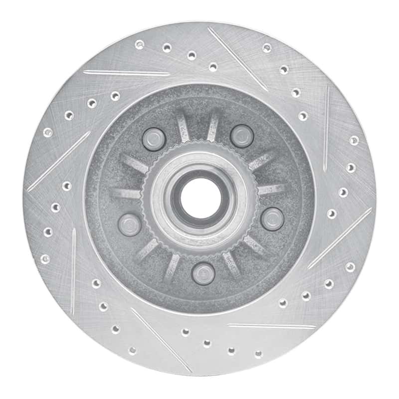R1 Concepts — R1 97-00 Ford Expedition Front Left Drilled & Slotted Silver Brake Rotor
R1 Brake Rotor Drill - view 5