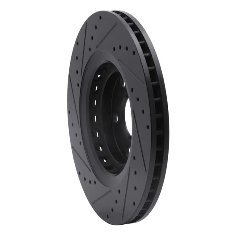 R1 Concepts — R1 08-21 Lexus RX350 Front Right Drilled & Slotted Black Brake Rotor
R1 Brake Rotor Drill - view 4
