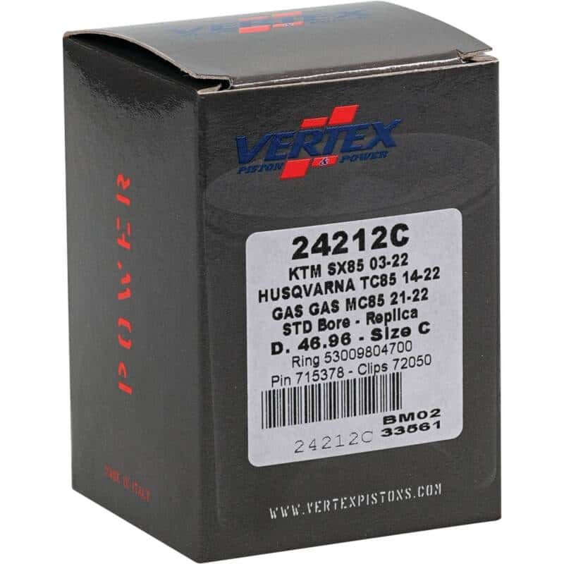 Vertex Pistons — Vertex Pistons 03-24 85 SX/13-24 85 SX BW/13-14 85 SXS Cast Replica Piston Kit - view 5