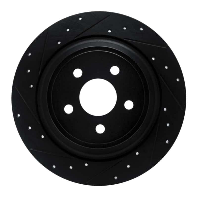 R1 Concepts — R1 15-24 Ford Fusion Rear Left Drilled & Slotted Black Brake Rotor
R1 Brake Rotor Drill - view 1