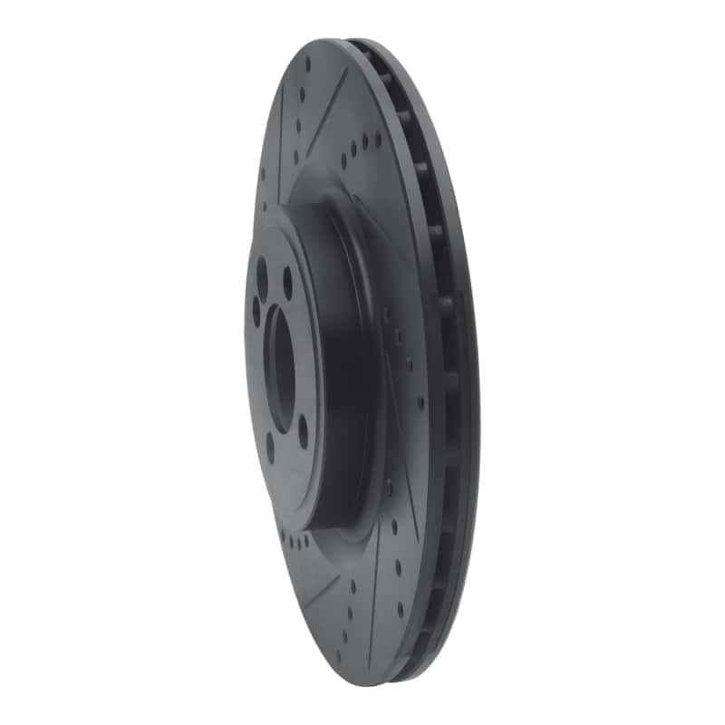 R1 Concepts — R1 09-14 Mini Cooper (Excl Clubman) Front Left Drilled & Slotted Black Brake Rotor
Disc Brake Rotor - view 2