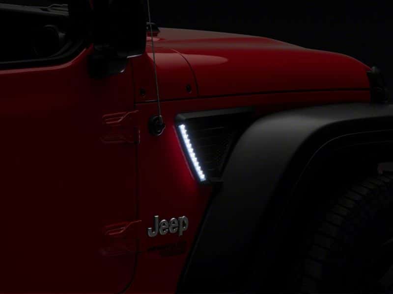 Raxiom — Raxiom 18-23 Jeep Wrangler JL LED Fender Vent Lighting w/ DRL and Turn Signal
Lights - view 7