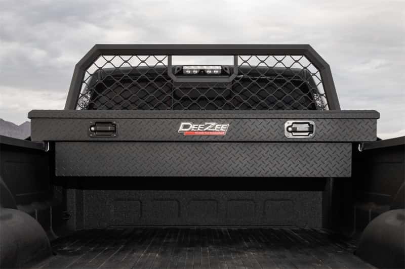 Dee Zee — Dee Zee Universal Tool Box - Red Crossover - Single Lid Black BT (Txt Blk)
ToolBxTrkBedRTR - view 5