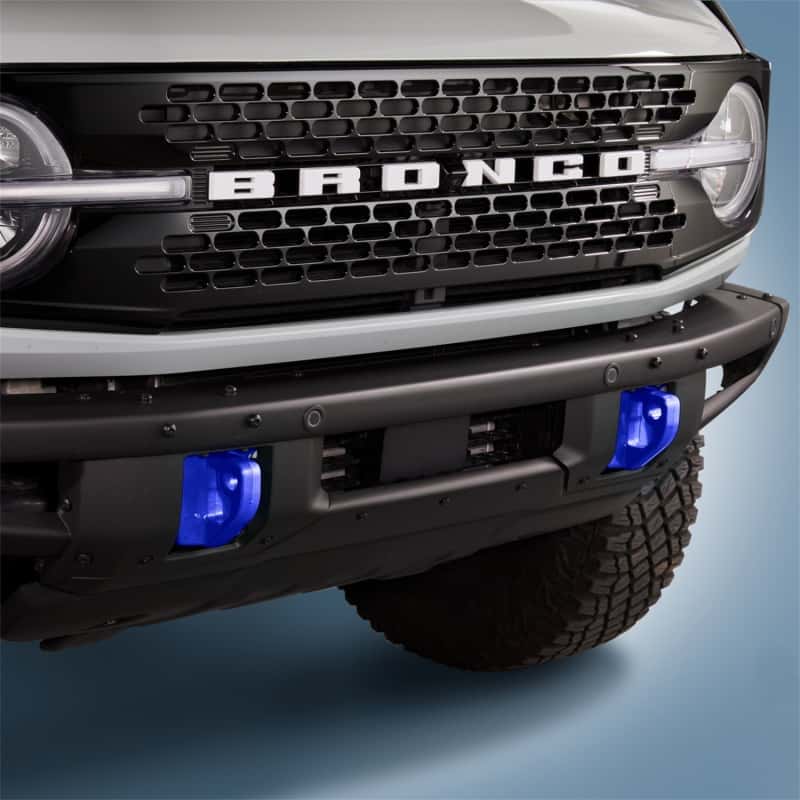 Ford Racing — Ford Racing 2021+ Bronco Front Bumper Tow Hooks - Blue (Pair) - view 5