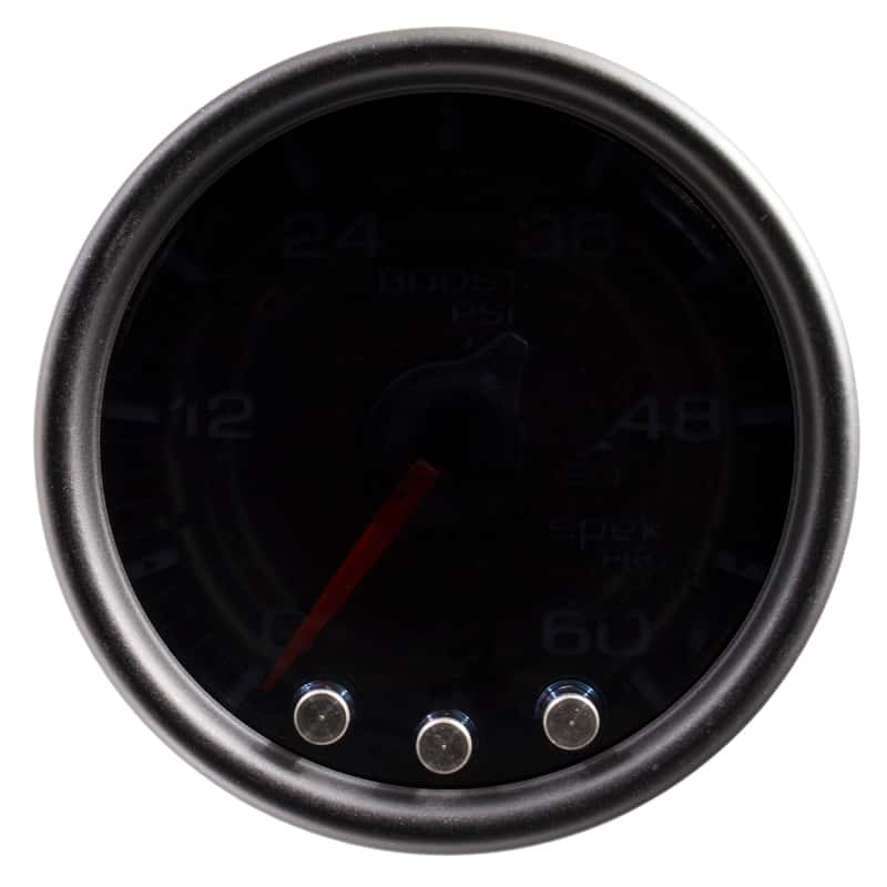 AutoMeter — Autometer Spek-Pro Gauge Boost 2 1/16in 60psi Stepper Motor W/Peak & Warn Blk/Smoke/Black
GA 2" BST 60 BSB SPK - view 4