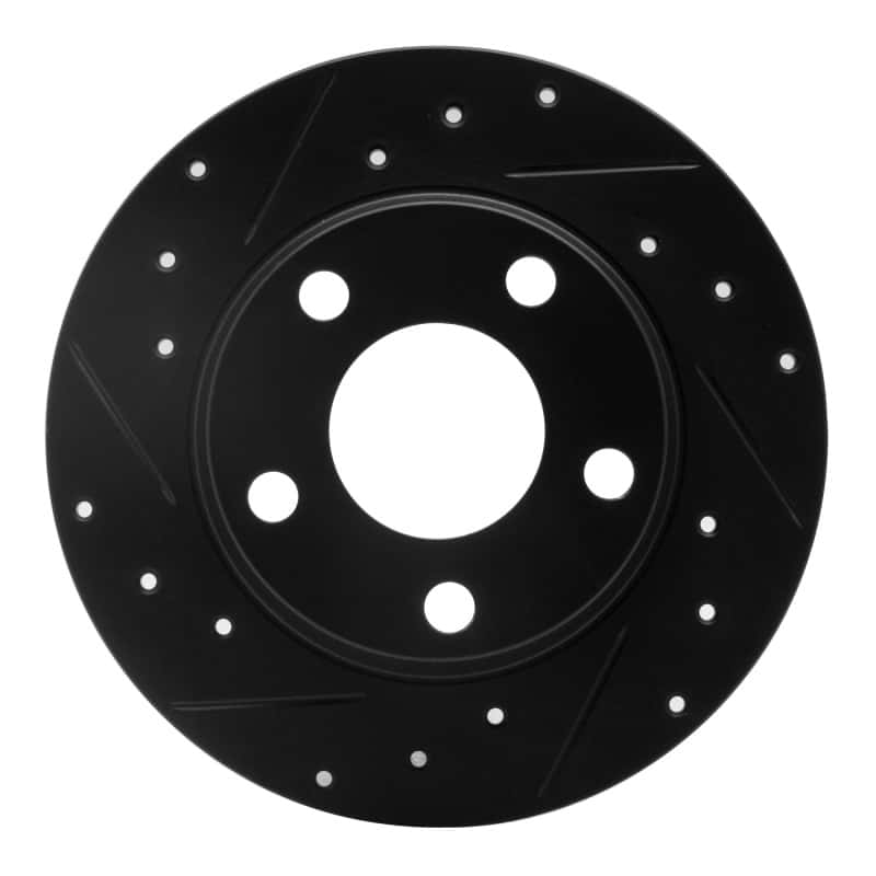 R1 Concepts — R1 99-05 Audi Allroad Rear Left Drilled & Slotted Black Brake Rotor
R1 Brake Rotor Drill - view 1