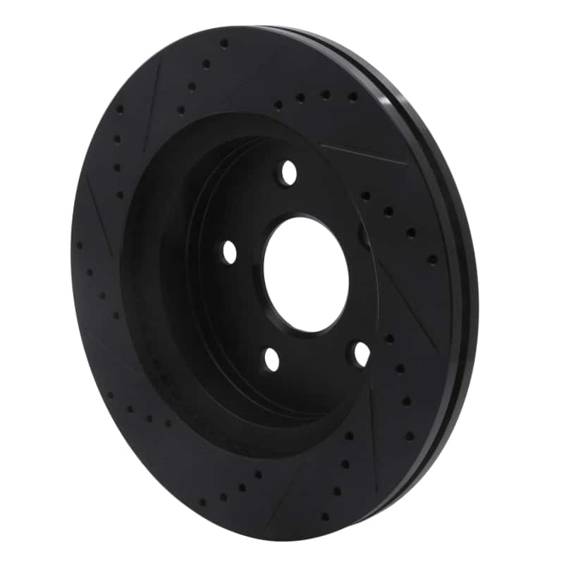 R1 Concepts — R1 02-24 Chrysler ASPEN Front Right Drilled & Slotted Black Brake Rotor
R1 Brake Rotor Drill - view 4