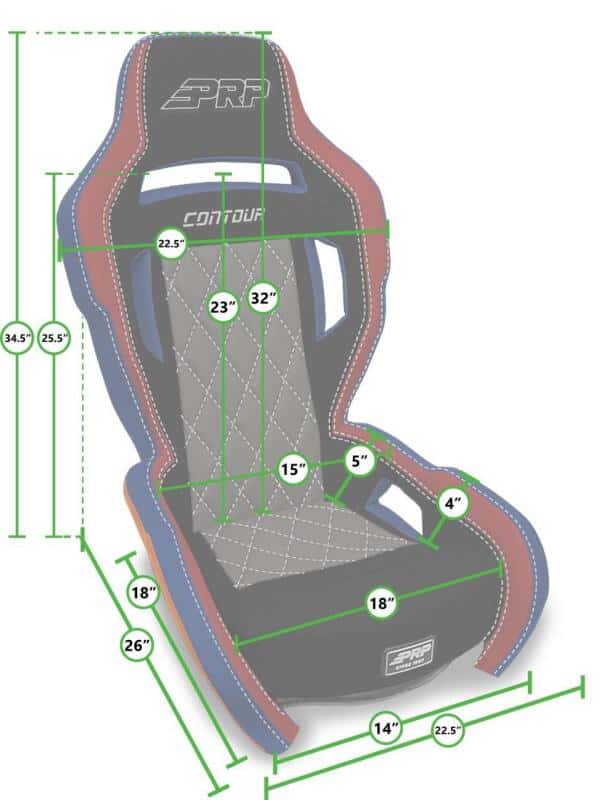 PRP Seats — PRP Contour Suspension Seat - Black Cloth - view 2