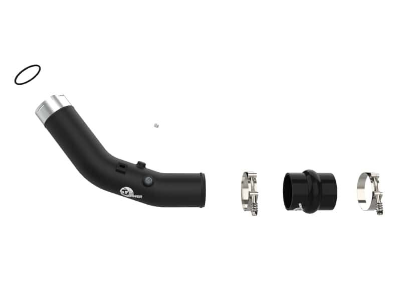 aFe — aFe 23-24 Ford F250/F350 Super Duty V8-6.7L BladeRunner 3 In. Aluminum Hot Charge Pipe- BLK
Hot Charge Pipe - view 2