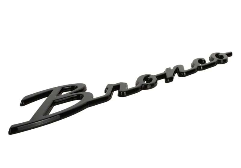 Ford Racing — Ford Racing 21-24 Bronco Classic Script Fender Badge Kit - Gloss Black
Decal - view 14