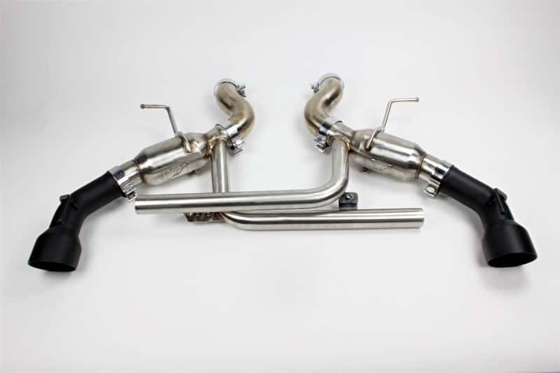 Mishimoto — Mishimoto 2016+ Chevrolet Camaro SS Dual-Tip Pro Axle-Back Exhaust w/ Black Tips - view 1