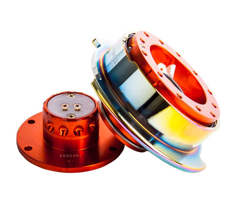 NRG — NRG Quick Release Gen 2.5 - Orange Body / Neochrome Ring - view 2
