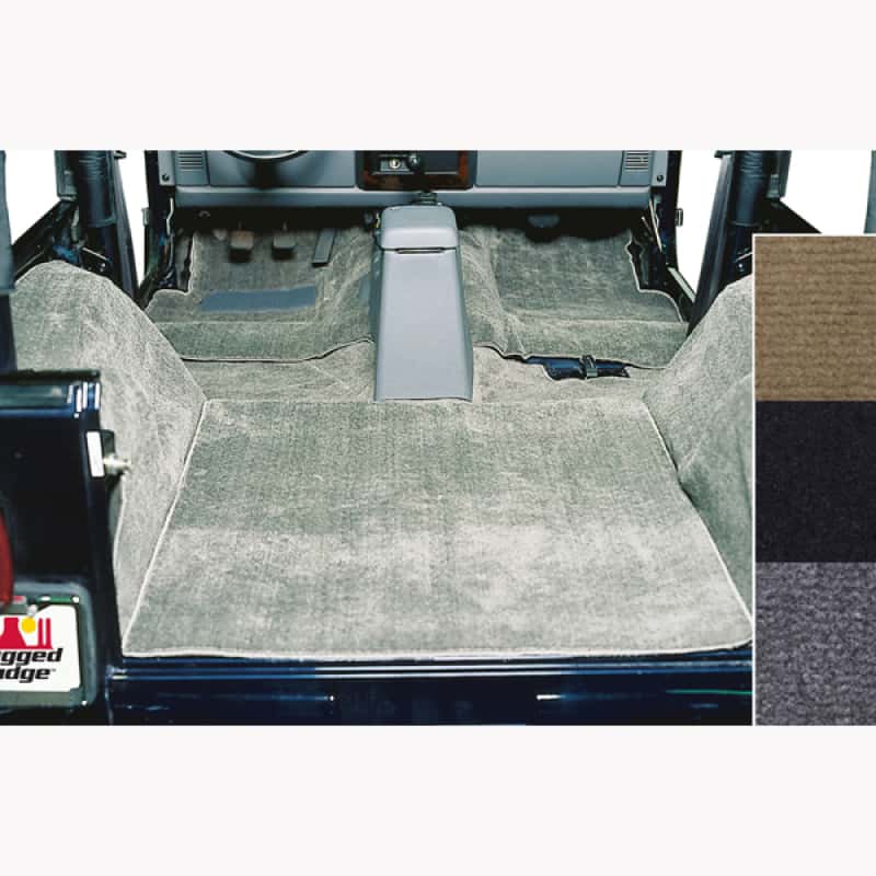 Rugged Ridge — Rugged Ridge Deluxe Carpet Kit Gray 76-95 Jeep CJ / Jeep Wrangler Models
OFFROAD_INTERIOR
Carpet Kit - view 2