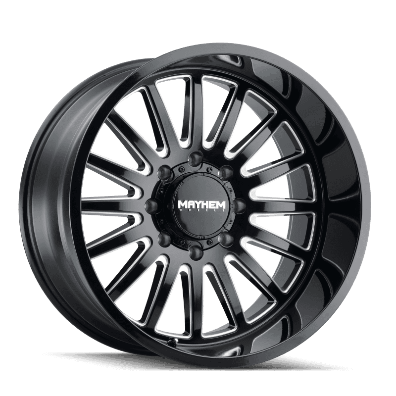 Mayhem — Mayhem 8114 Utopia 20x9 / 8x165.1 BP / 18mm Offset / 125.2mm Hub Black w/ Milled Spokes Wheel
MAYHEM 8114 - view 3