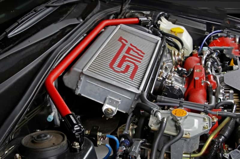 Perrin Performance — PERRIN 02-07 Subaru WRX/STi/Impreza / 04-08 Forester Front Strut Brace - Red
paPSP-SUS-052RD - view 6