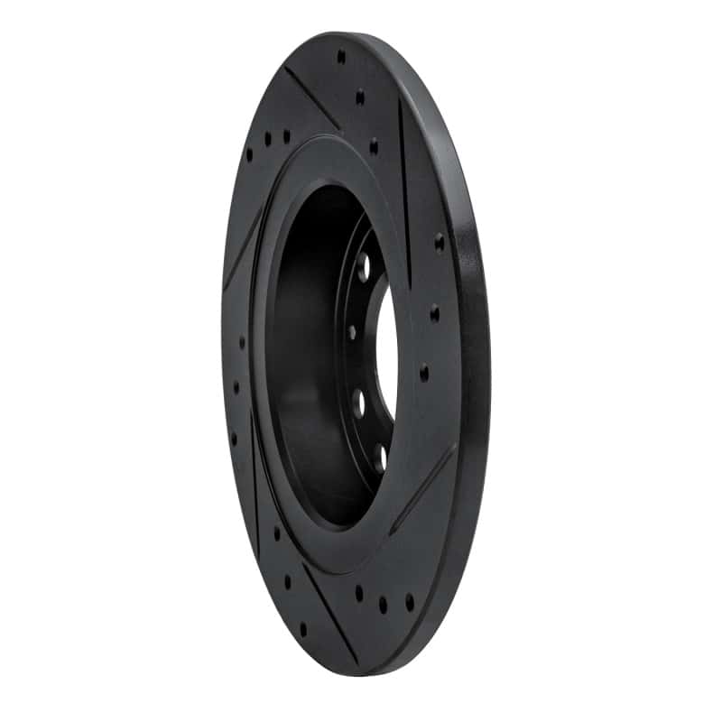R1 Concepts — R1 06-10 Pontiac Solstice Rear Left Drilled & Slotted Black Brake Rotor
R1 Brake Rotor Drill - view 4