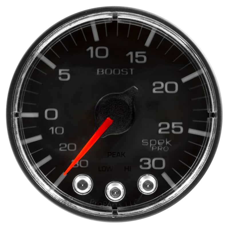 AutoMeter — Autometer Spek-Pro 52.4mm 30inHG-30PSI Digital Stepper Motor Vac/Boost Gauge
GA 2" BST 30 BFB SPK - view 5