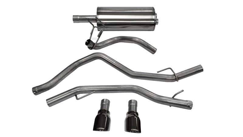 CORSA Performance — Corsa 09-18 Dodge Ram 1500 4.7L/5.7L V8 Quad/Crew Cab/Short Bed Black Dual Rear Exit Cat-Back Exhaus
Exhaust - view 2